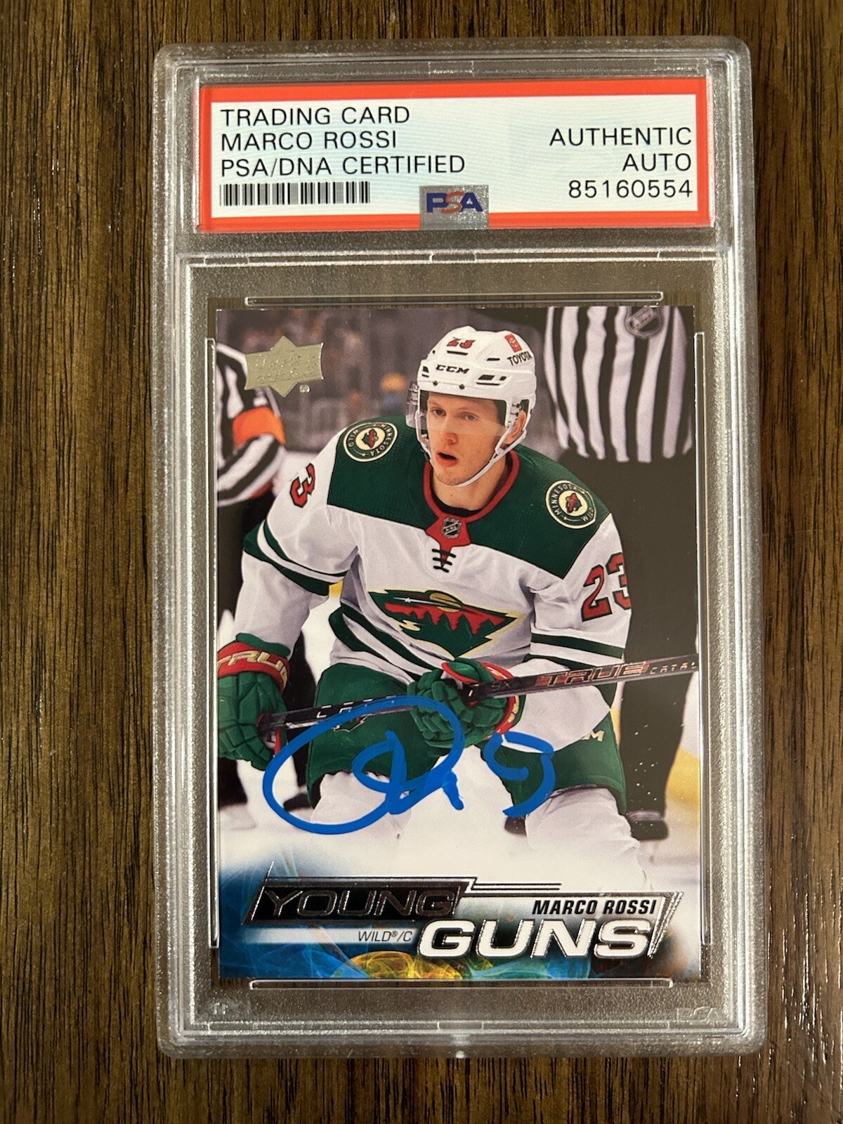 Marco Rossi Signed 22-23 Upper Deck Young Guns RC #243 PSA/DNA Rookie MN Wild