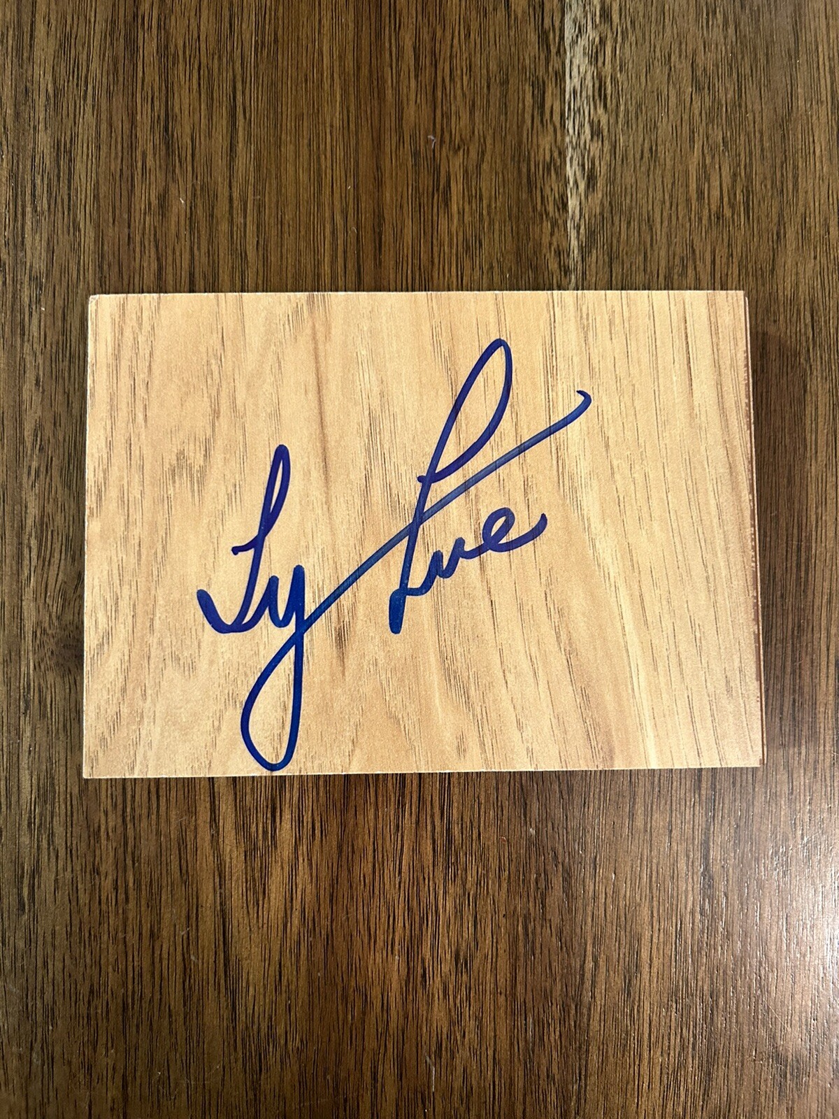 TY TYRONN LUE CLIPPERS COACH SIGNED AUTOGRAPH BASKETBALL FLOORBOARD COLLECTIBLE MEMORABILIA