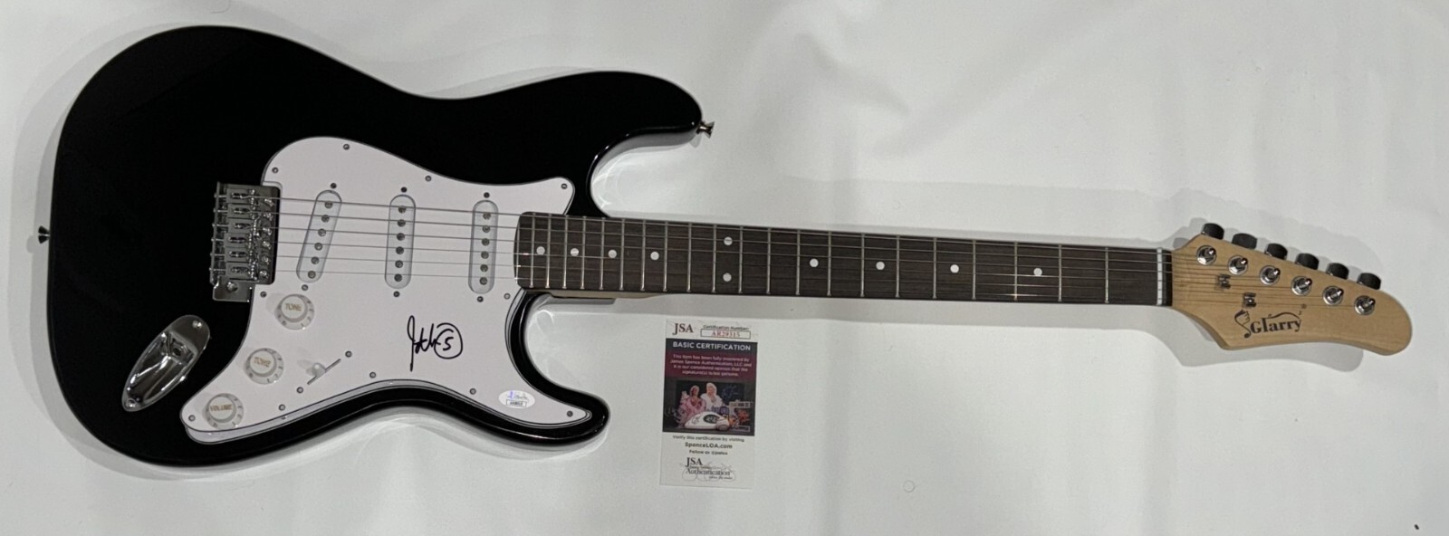 JOHN 5 SIGNED BLACK ELECTRIC GUITAR MOTLEY CRUE JSA COA