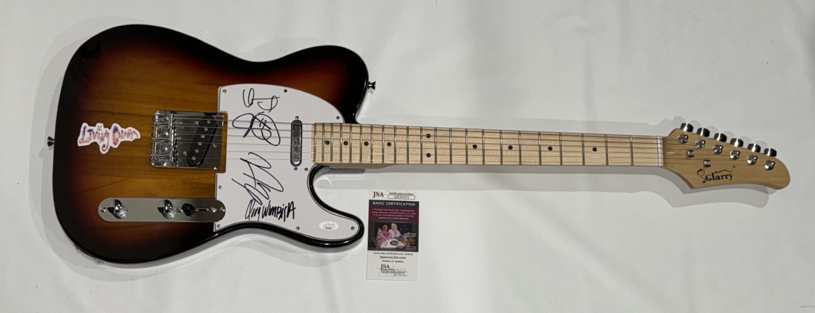 LIVING COLOUR SIGNED ELECTRIC GUITAR VERNON REID COREY GLOVER ALL 4 JSA COA