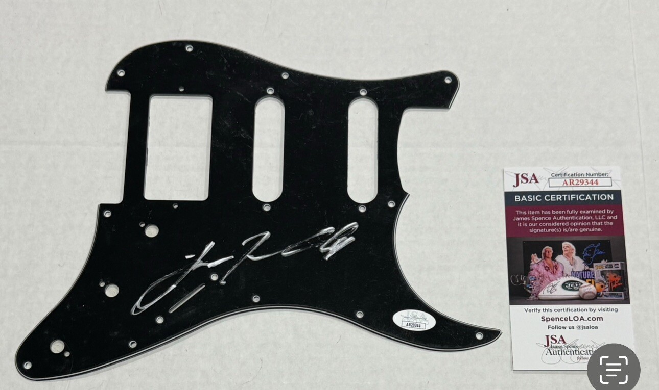 JOHN TRAVOLTA SIGNED ELECTRIC PICKGUARD GREASE SATURDAY NIGHT FEVER JSA COA