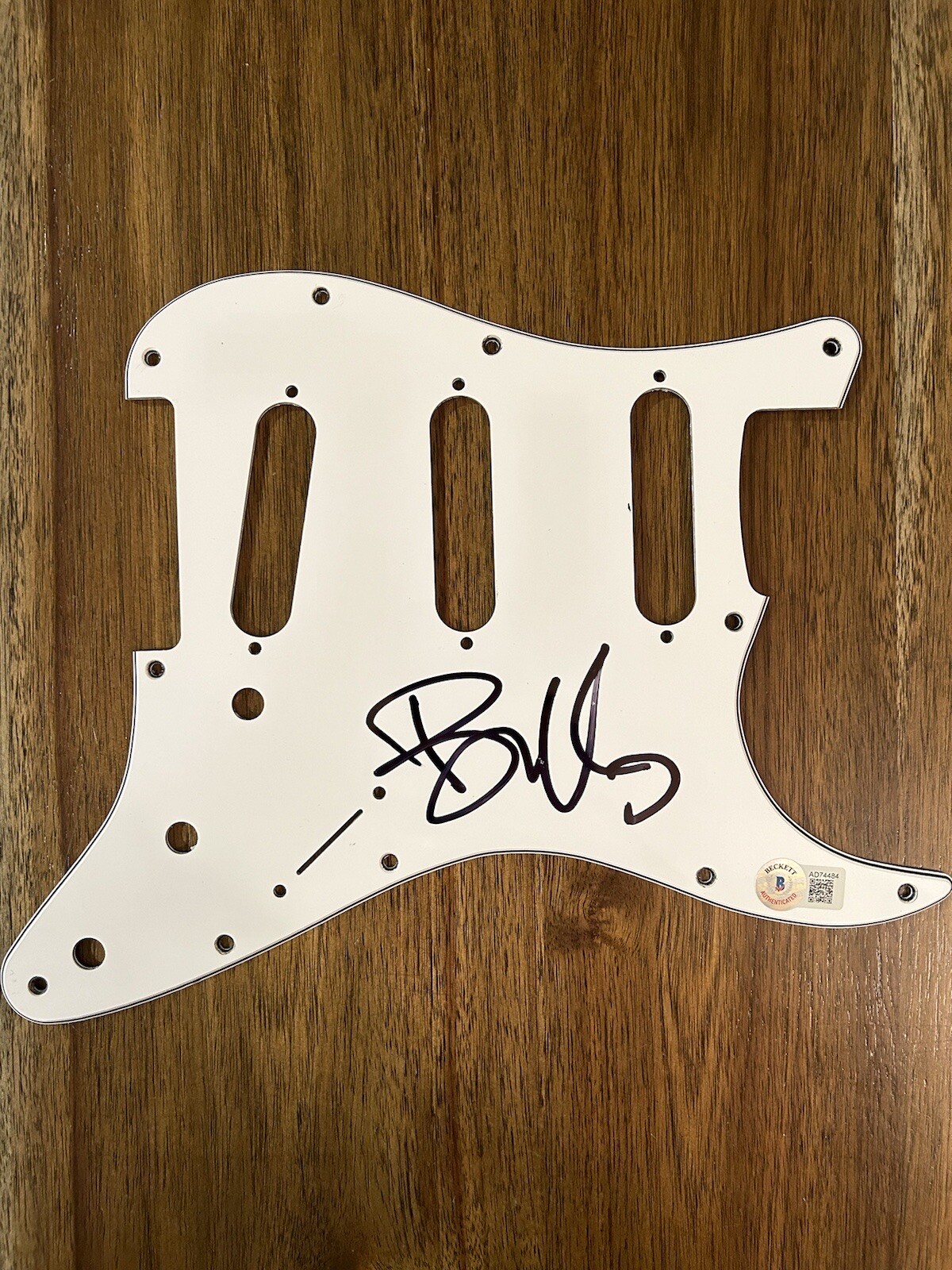 Billie Joe Armstrong ‘Green Day’ Signed Guitar Pickguard Beckett BAS