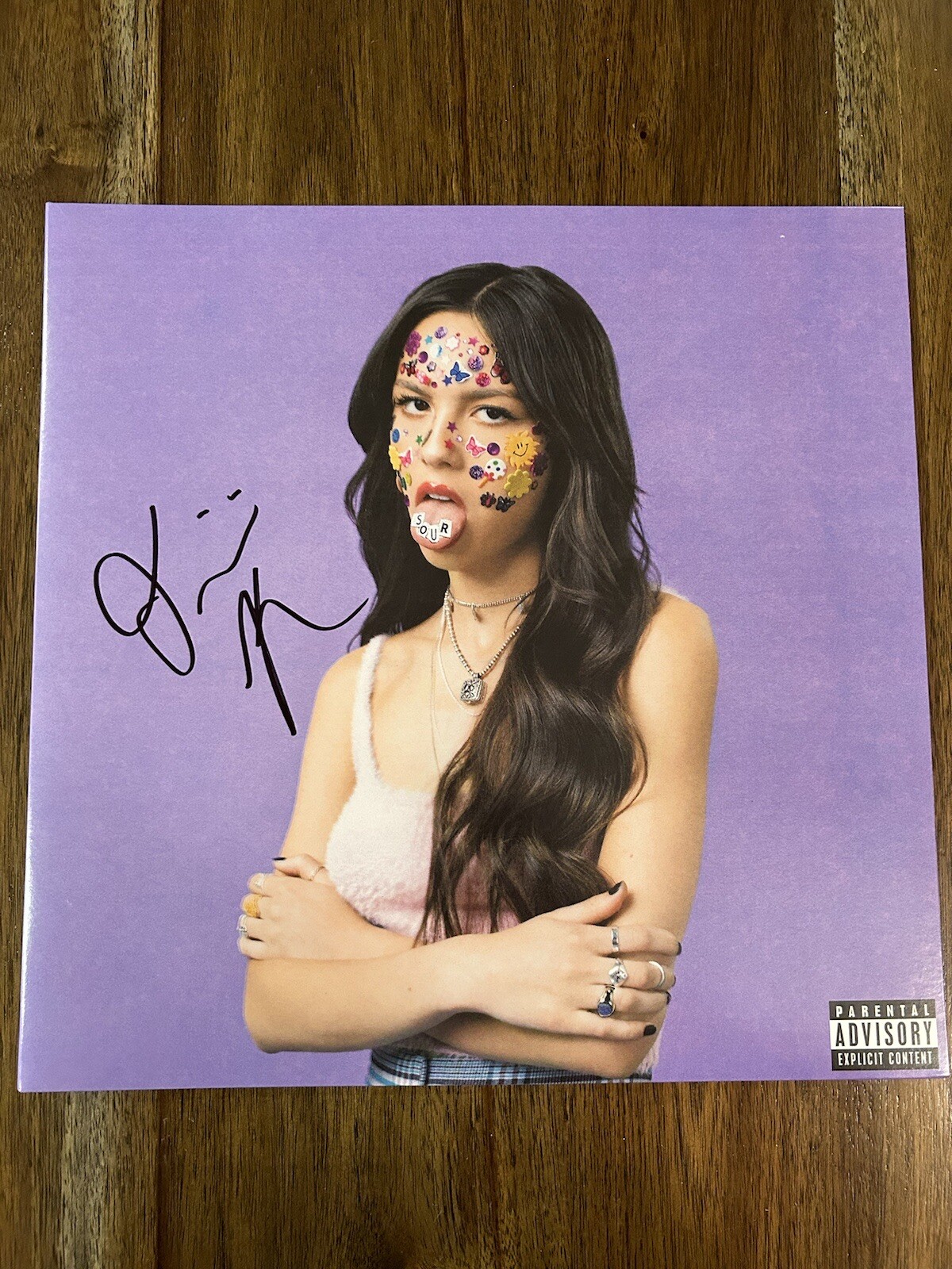 Olivia Rodrigo ‘Sour’ Signed Vinyl Album Beckett BSA RARE Pop Star