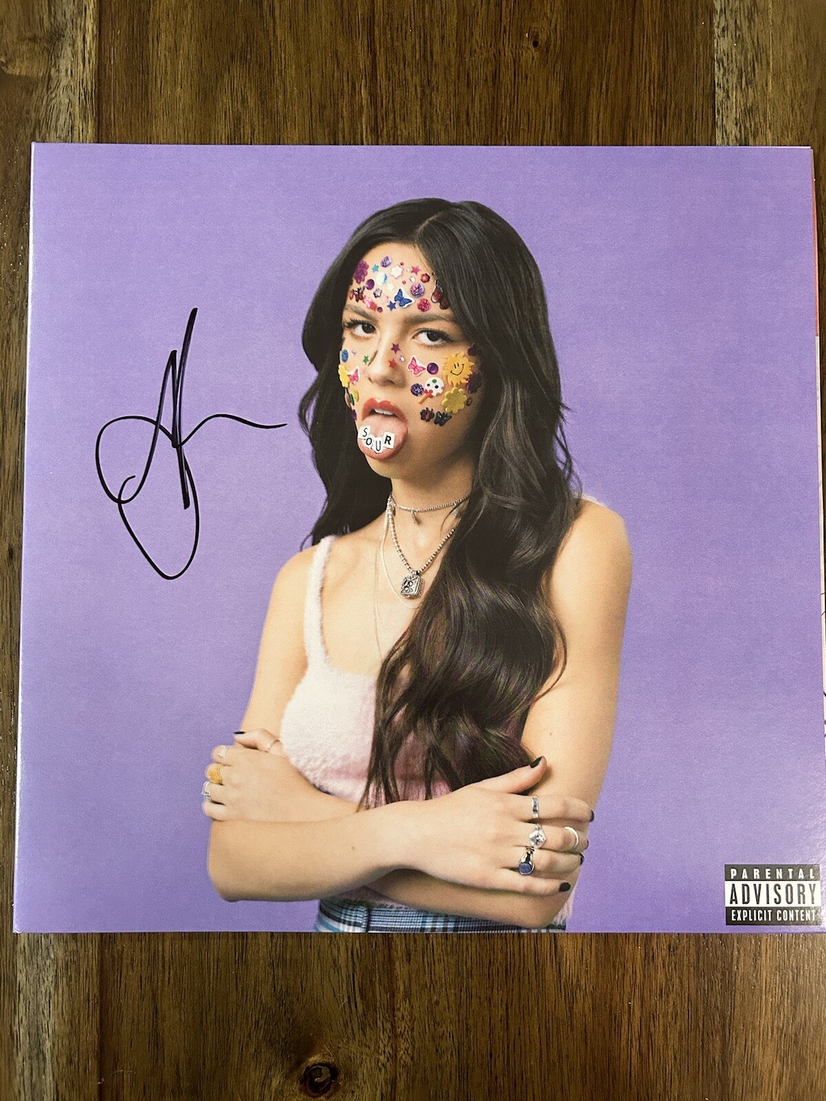 Olivia Rodrigo ‘Sour’ Signed Vinyl Album Beckett BSA RARE Pop Star