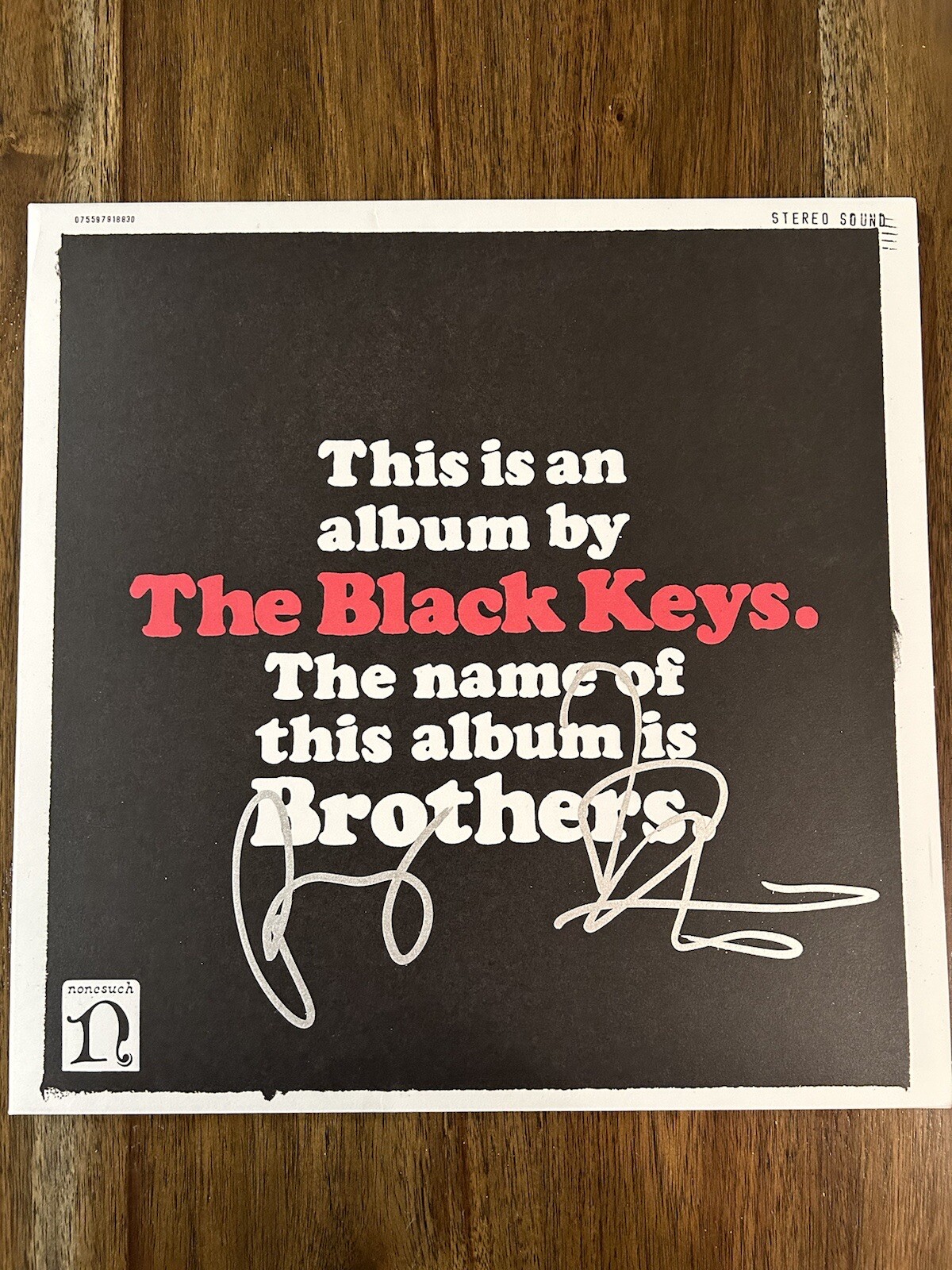 ‘THE BLACK KEYS’ SIGNED ‘BROTHERS’ VINYL ALBUM BECKETT BSA RARE COLLECTIBLE MEMORABILIA