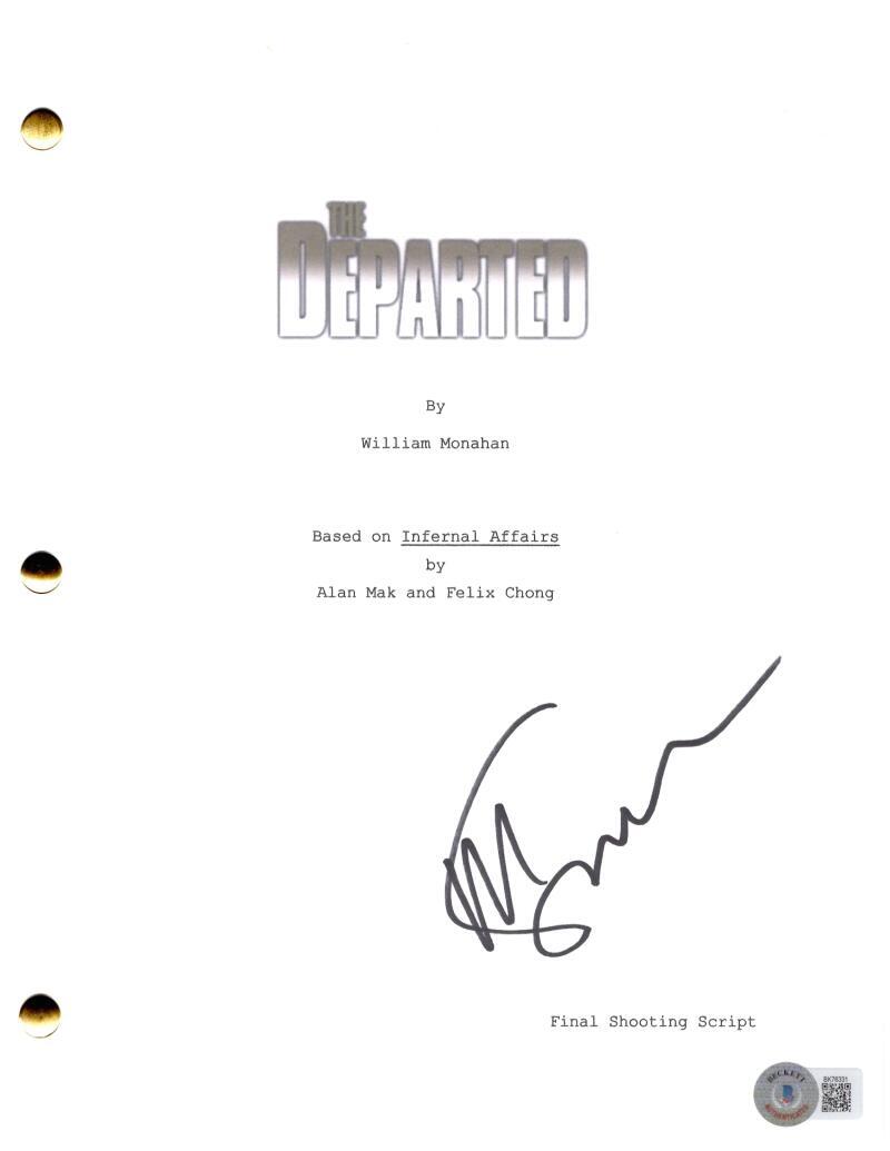 Martin Scorsese Signed Autograph The Departed Movie Script Screenplay w/ Beckett