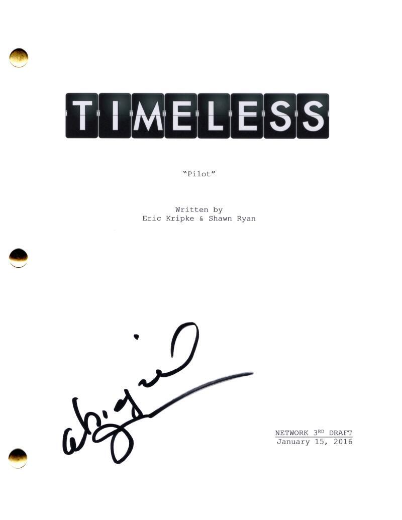 ABIGAIL SPENCER SIGNED AUTOGRAPH TIMELESS FULL PILOT SCRIPT SCREENPLAY COLLECTIBLE MEMORABILIA