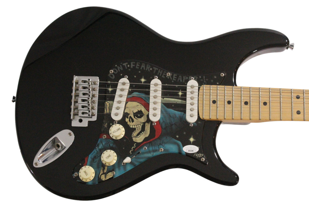 Blue Oyster Cult x3 Signed Autograph Custom Electric Guitar - Buck Dharma w/ JSA