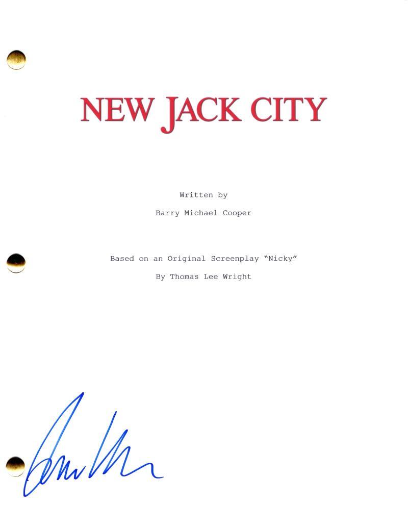 Mario Van Peebles Signed Autograph New Jack City Full Movie Script Screenplay