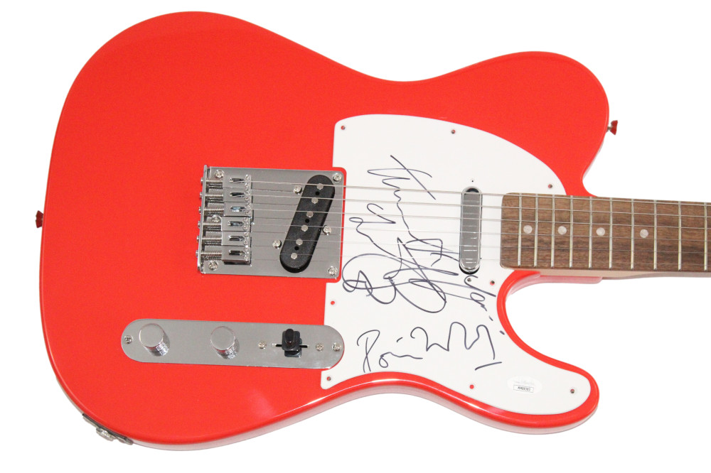 Charlie Watts & Ronnie Wood Signed Autograph Guitar - The Rolling Stones JSA COA