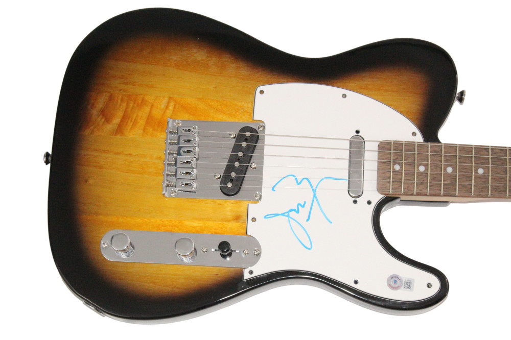 Jerry Harrison Talking Heads Signed Autograph Fender Guitar w/ Beckett COA