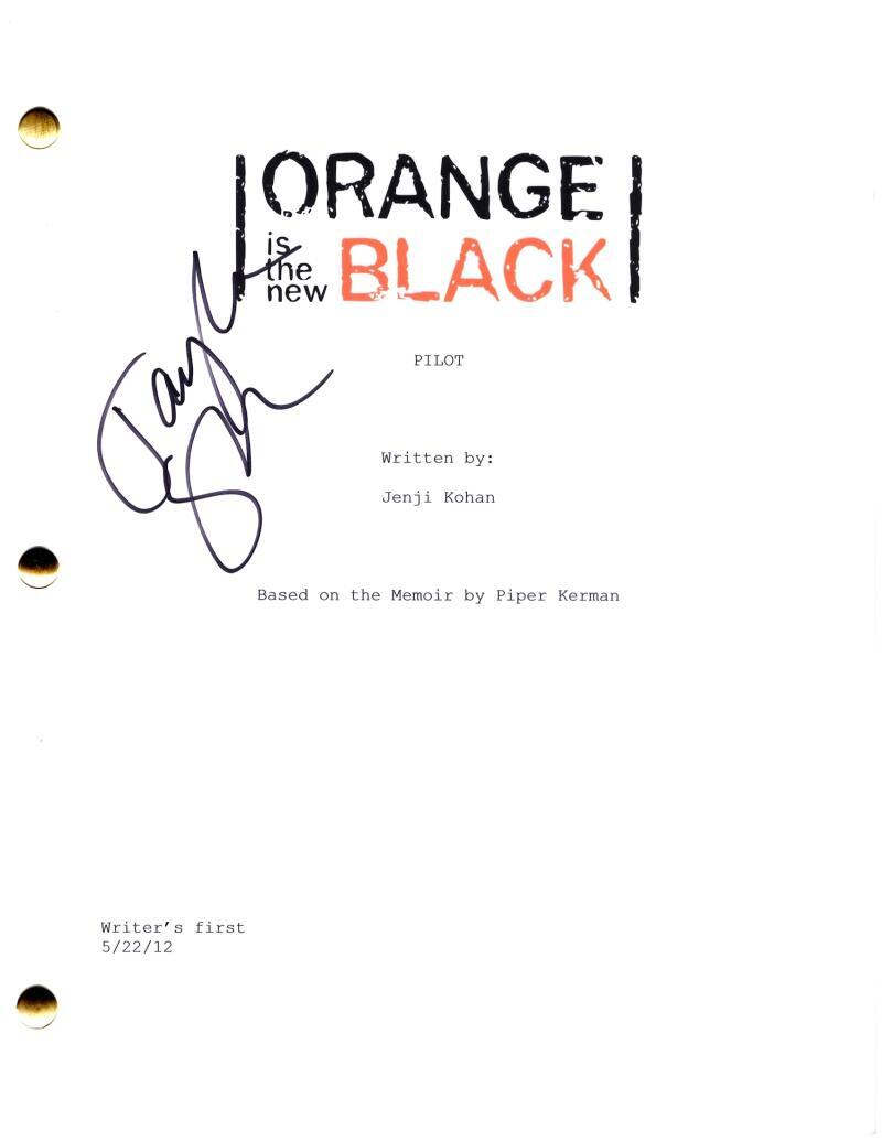 Taylor Schilling Signed Autograph Orange Is The New Black Full Pilot Script
