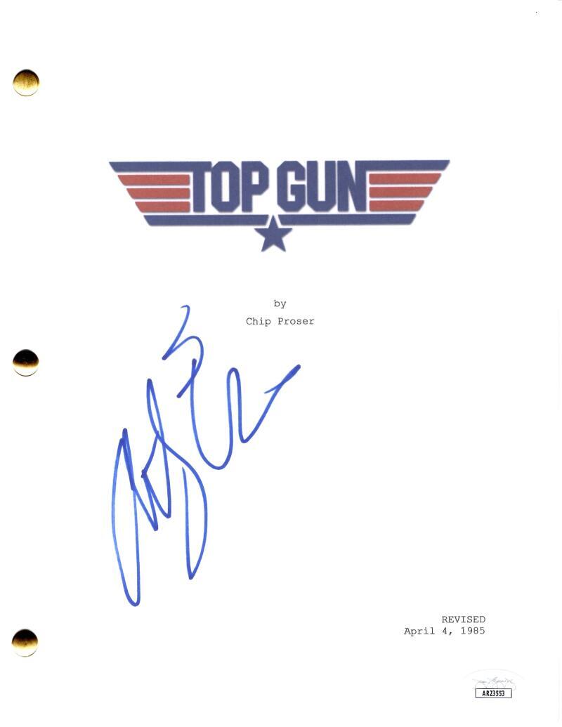 Anthony Edwards Goose Signed Autograph Top Gun Movie Script Screenplay - JSA COA