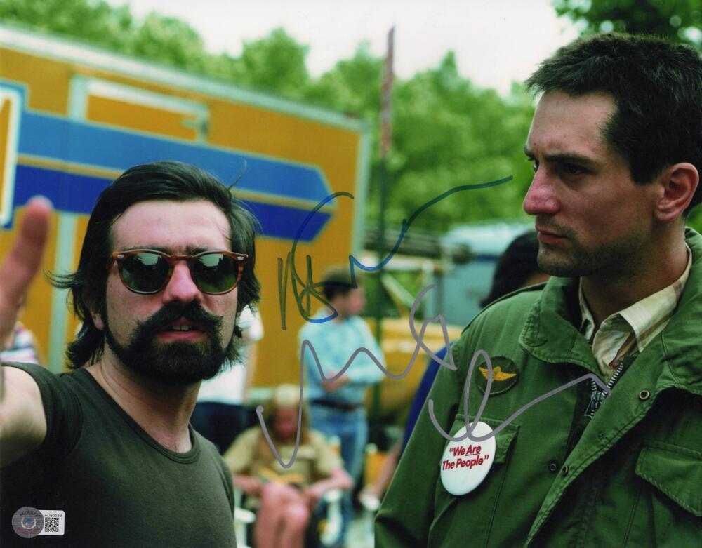 Robert DeNiro & Martin Scorsese Signed Autograph 11x14 Photo w/ Beckett COA