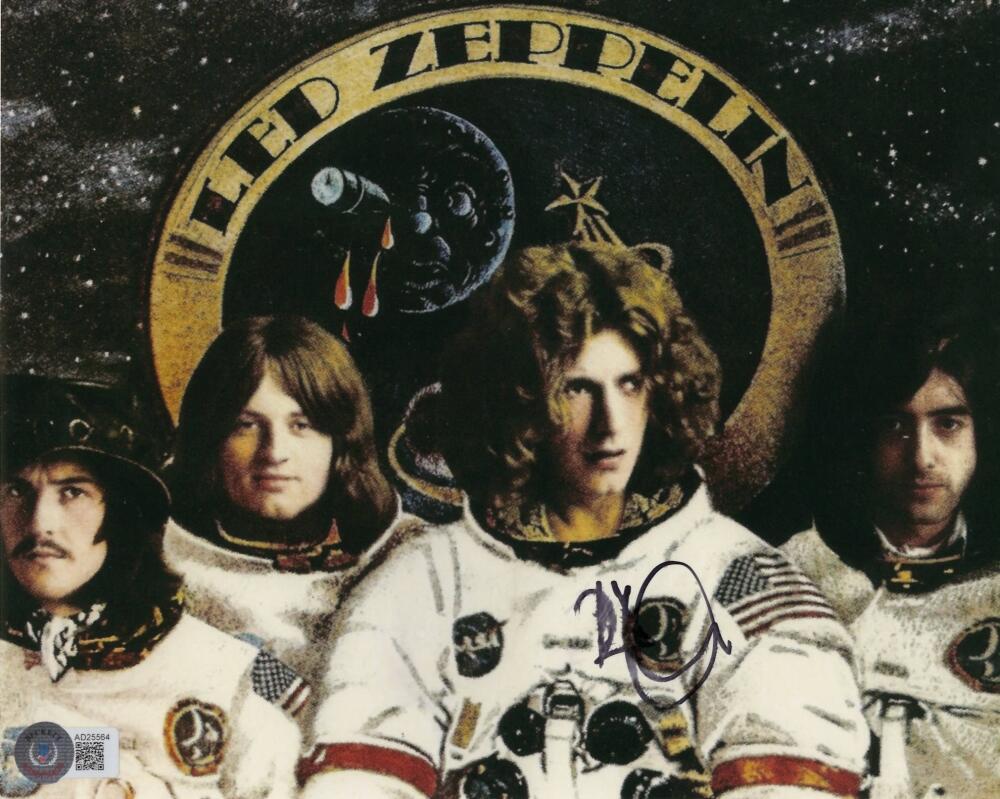 Robert Plant Led Zeppelin Signed Autograph 8x10 Photo Physical Graffiti Beckett