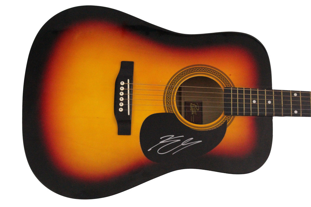 Kenny Chesney Signed Autograph Acoustic Guitar - The Road and the Radio JSA COA