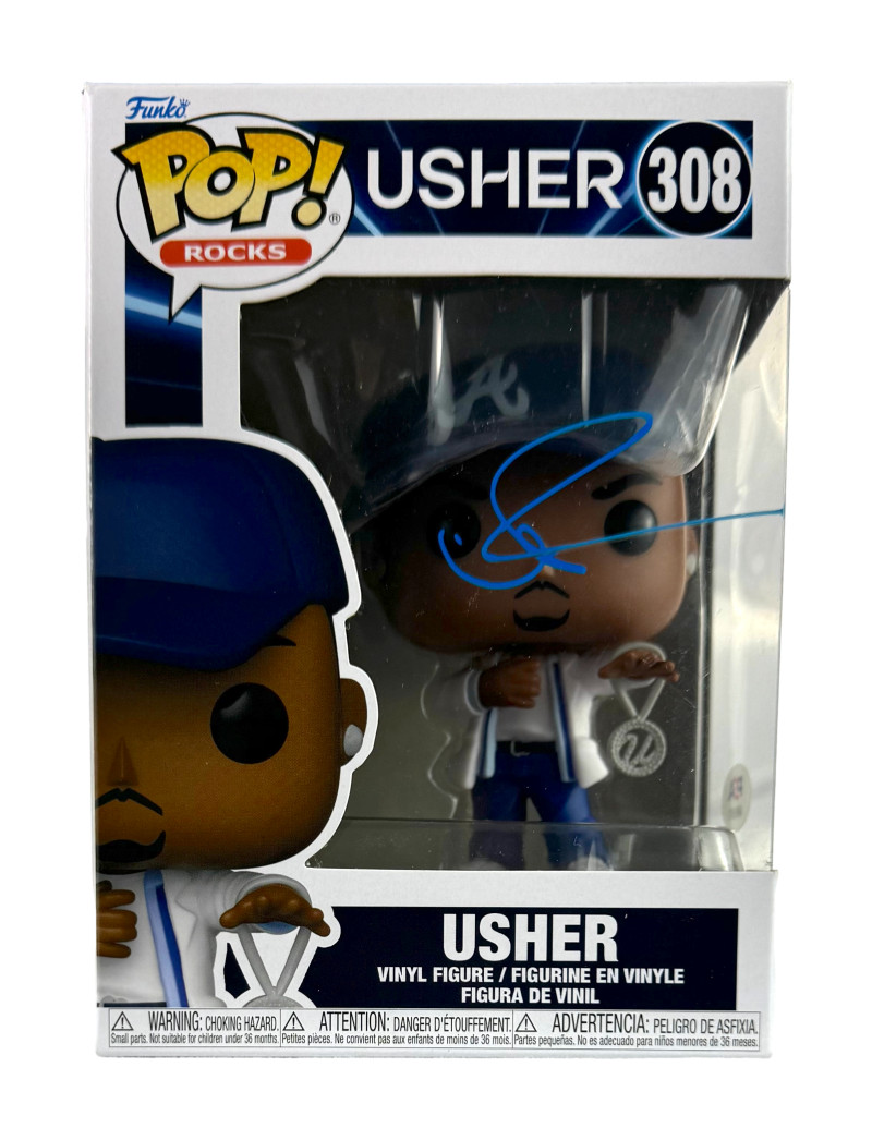 Usher Raymond Signed Autograph Funko Pop 308 - My Way Confessions w/ PSA COA