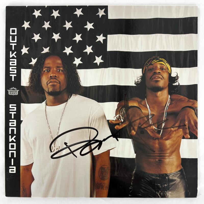 Andre 3000 & Big Boi Outkast Signed Autograph Album Record LP Stankonia JSA COA