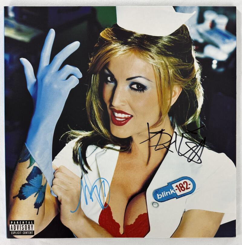 Mark & Travis Blink-182 Signed Autograph Album Record Emena of the State Beckett