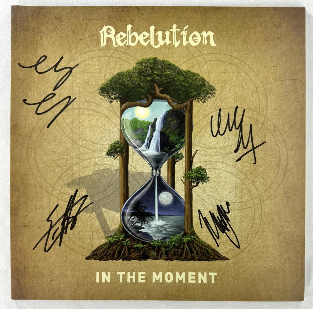 Rebelution Band x4 Signed Autograph Album Vinyl Record LP In the Moment JSA COA