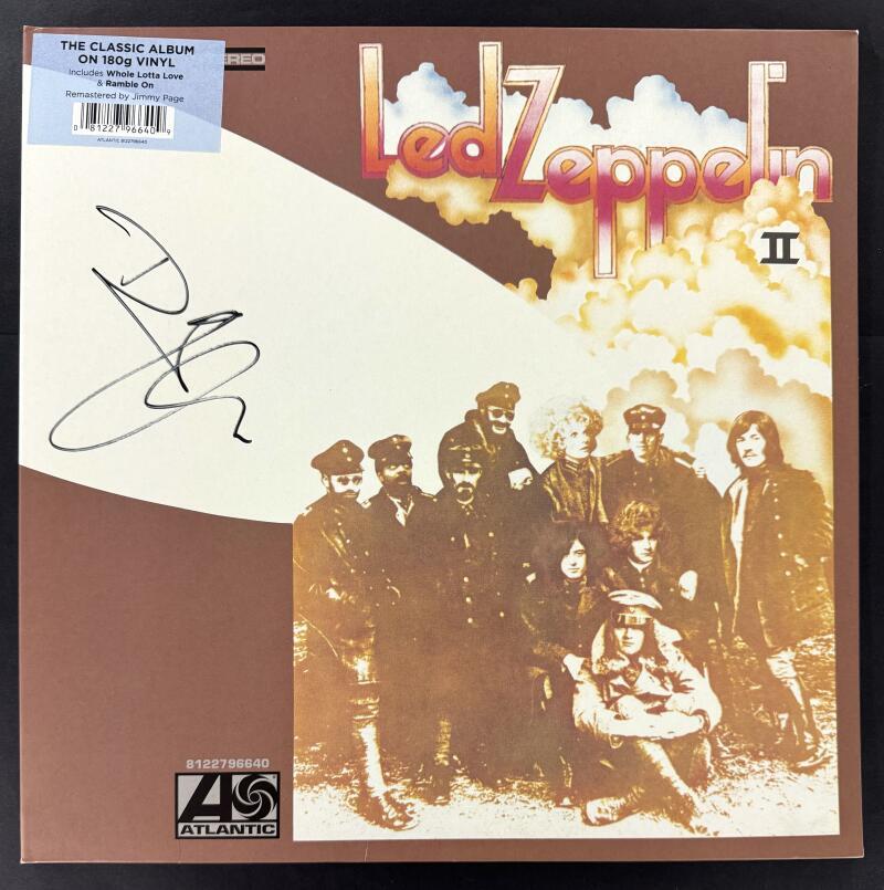Robert Plant Signed Autograph Album Vinyl Record LP - Led Zeppelin II - JSA COA