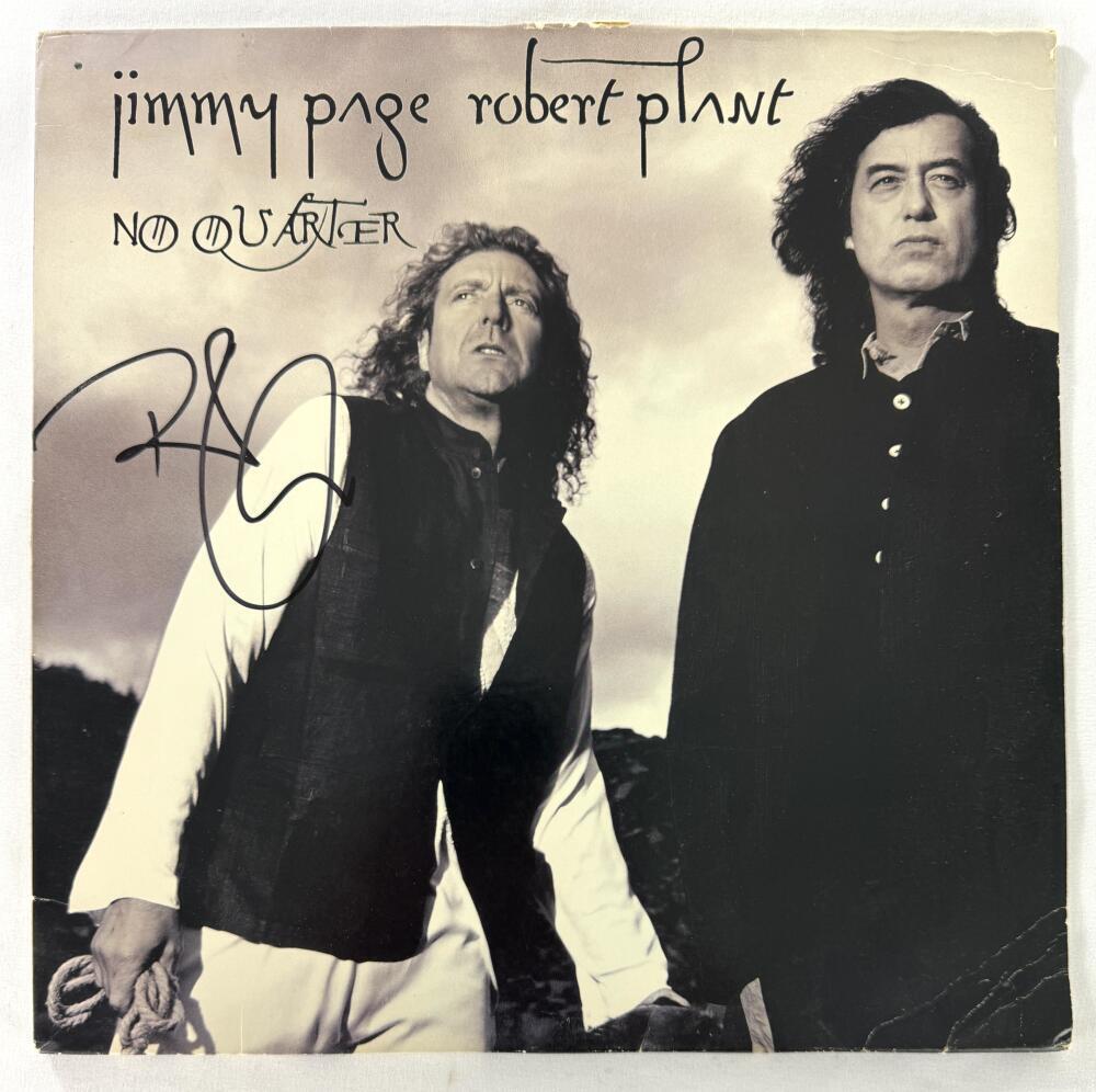 Robert Plant Led Zeppelin Signed Autograph Album Record - Plant and Page w/ JSA