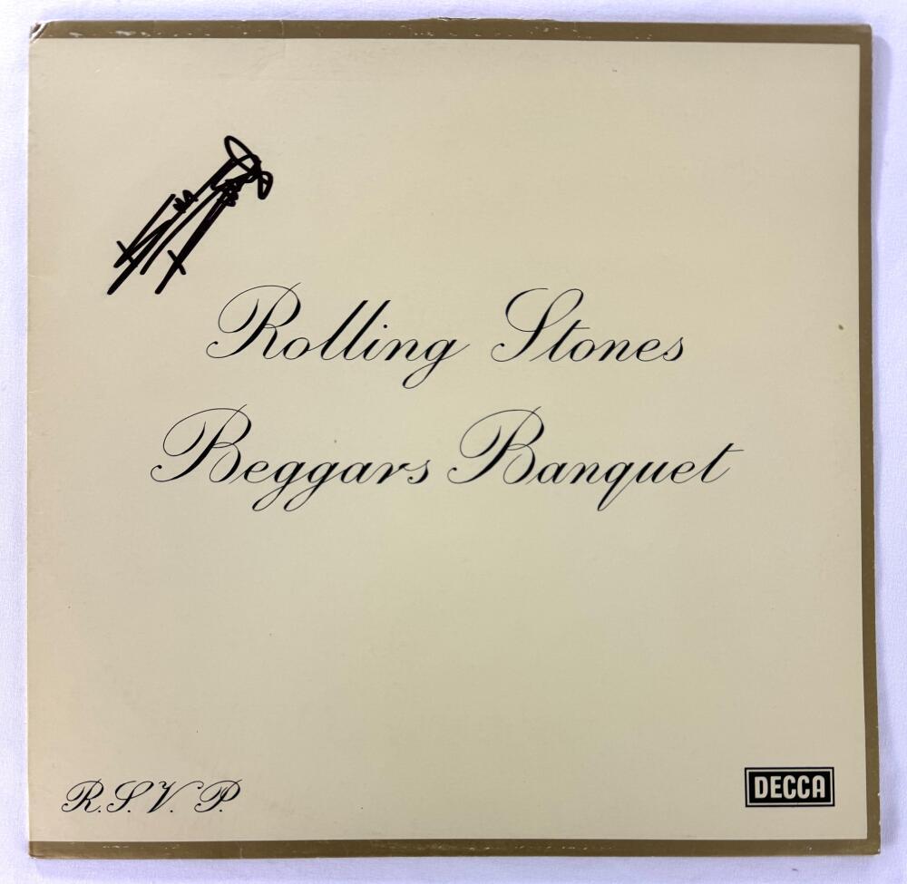 Keith Richards The Rolling Stones Signed Autograph Album Vinyl Record LP JSA COA