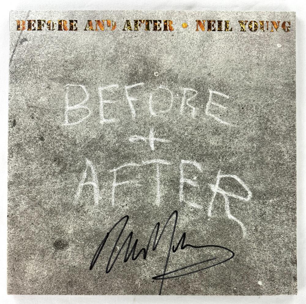 Neil Young Signed Autograph Album Vinyl Record LP - Before and After w/ Beckett