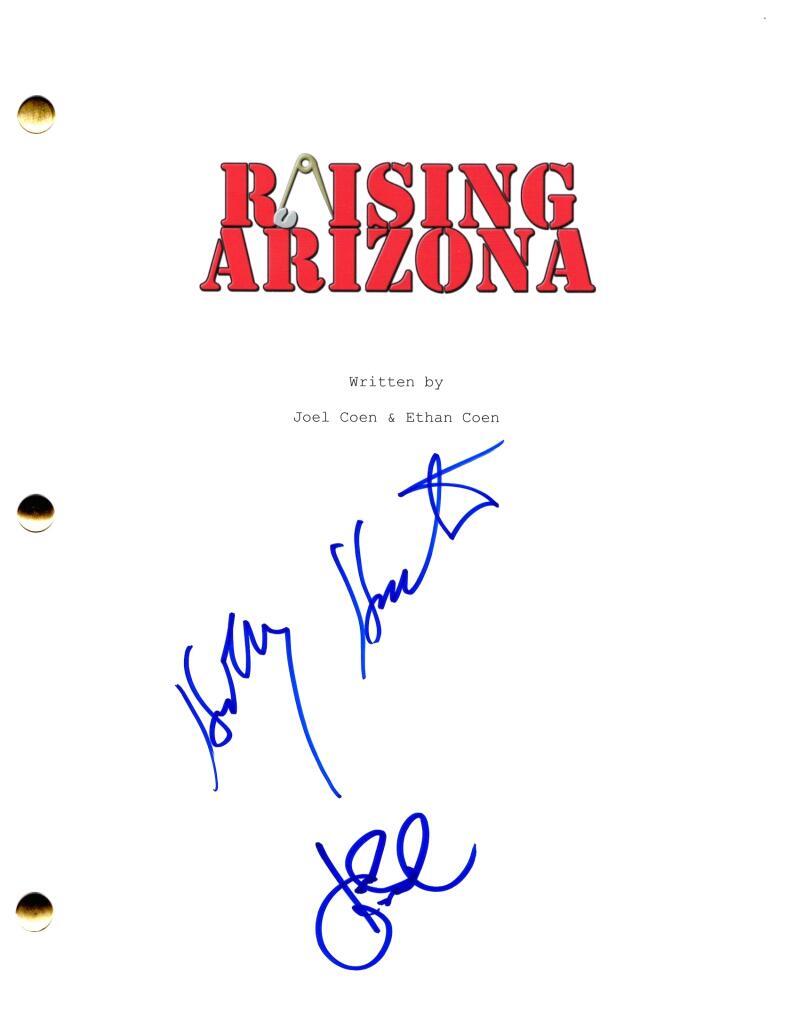 Holly Hunter & John Goodman Signed Autograph Raising Arizona Full Movie Script