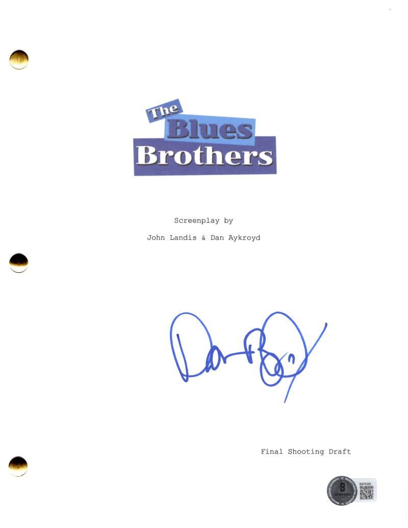 Dan Aykroyd Signed Autograph The Blues Brothers Movie Script Screenplay Beckett