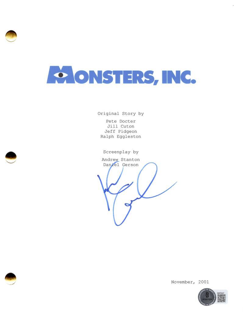 John Goodman Signed Autograph Monsters Inc Full Movie Script Screenplay Beckett