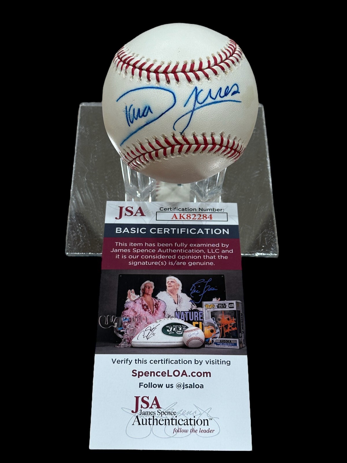 Dara Torres US Olympic Gold Silver Bronze Swimmer Signed Autograph Baseball JSA