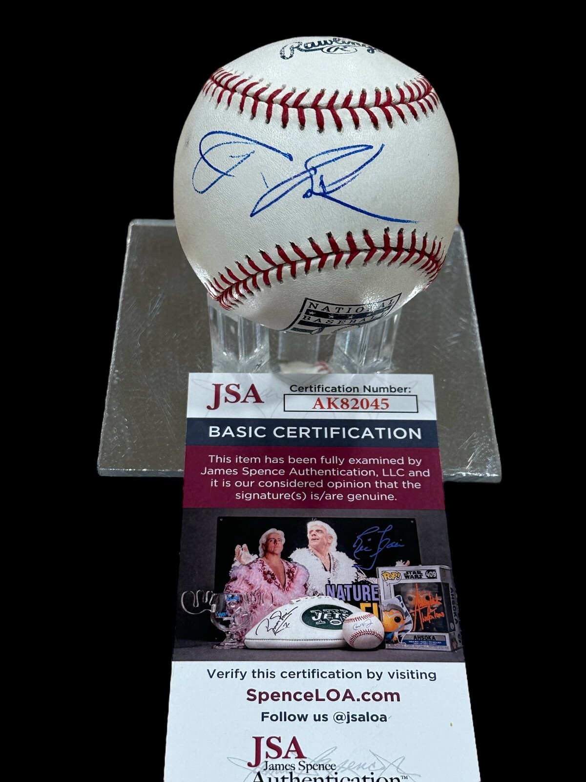 Ron Perlman Hellboy Sons of Anarchy Halo Fallout Signed Autograph Baseball JSA