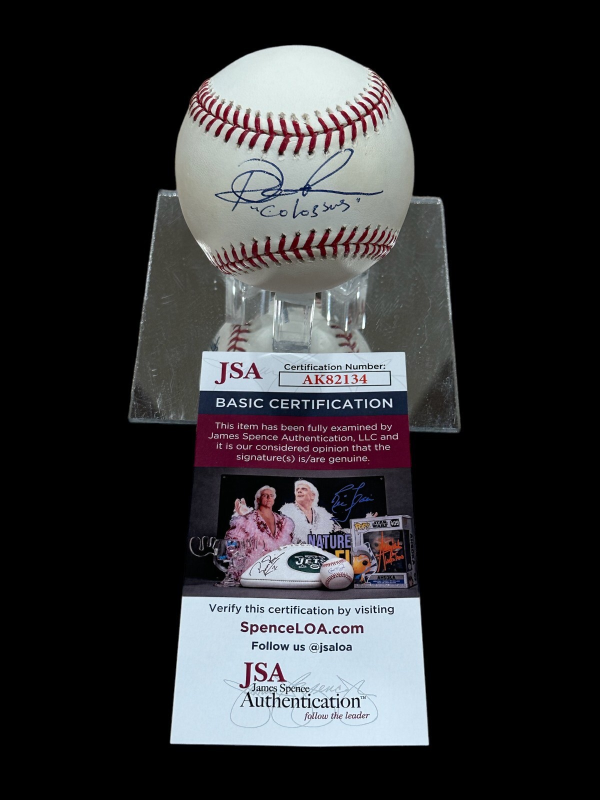 Daniel Cudmore X-Men Colossus The Twilight Saga Signed Autograph Baseball JSA