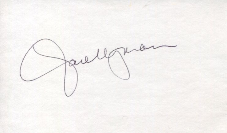 Jane Wyman The Yearling Johnny Belinda Stage Frigh Falcon Crest Signed Autograph
