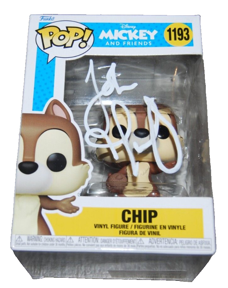 JOHN MULANEY signed (CHIP & DALE) Mickey #1193 Disney Funko Pop PSA/DNA AN41424