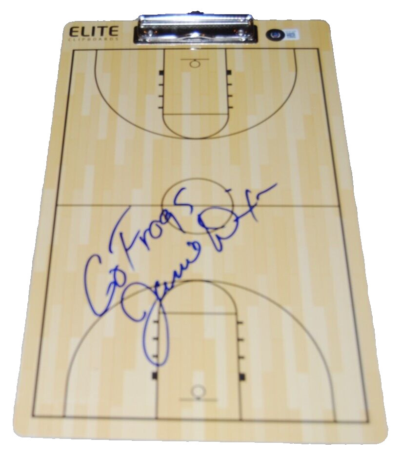 JAMIE DIXON signed (TCU HORNED HOGS) basketball clipboard BECKETT BAS BF87299