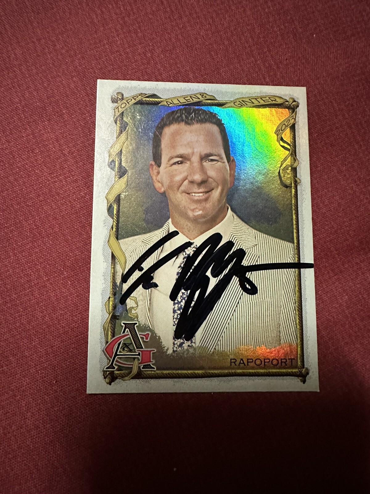 Signed Trading Card Ian Rapoport Allen & Ginter Autographed NFL Reporter