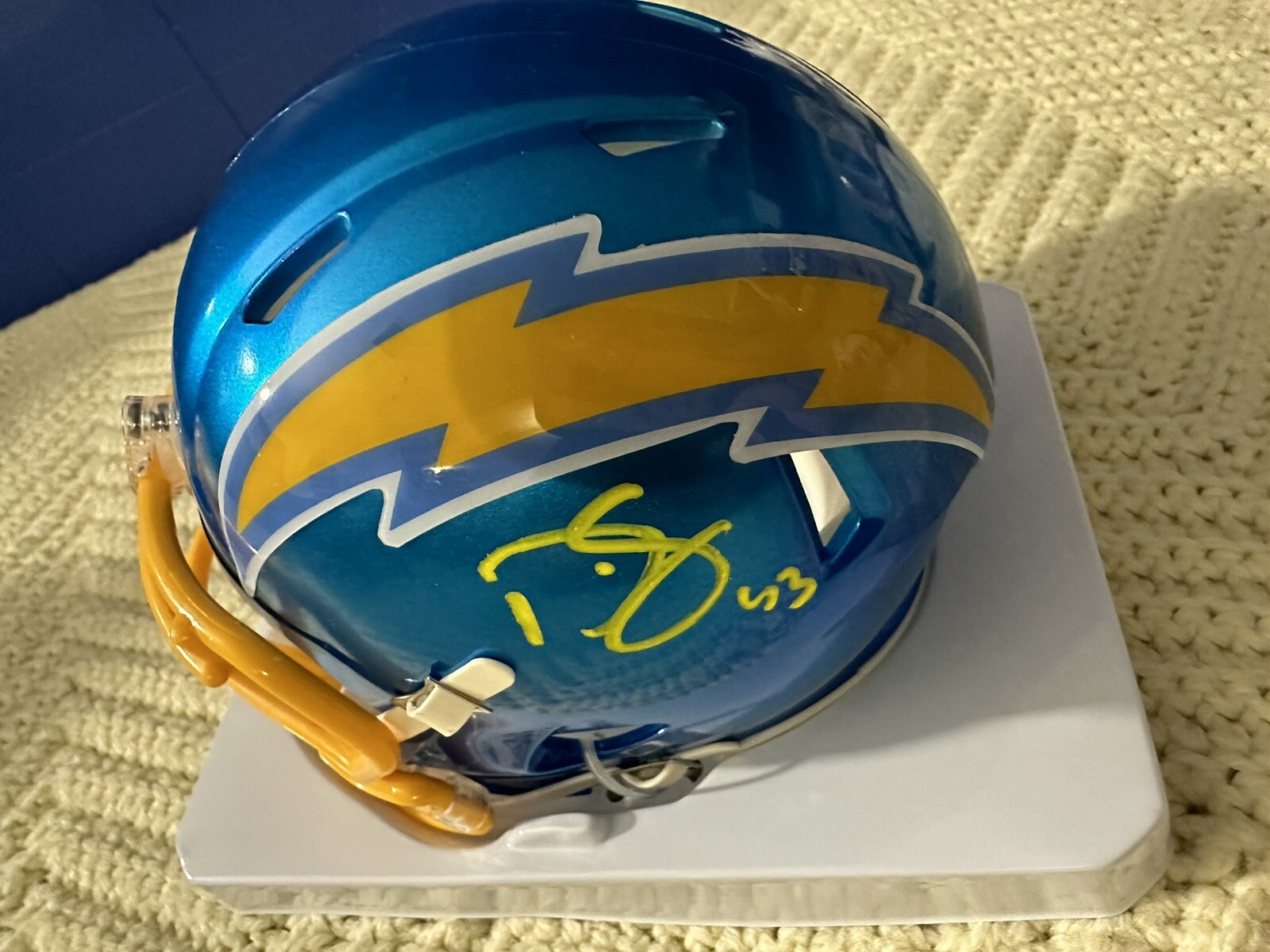 Darren Sproles Signed Chargers Mini Helmet Autographed