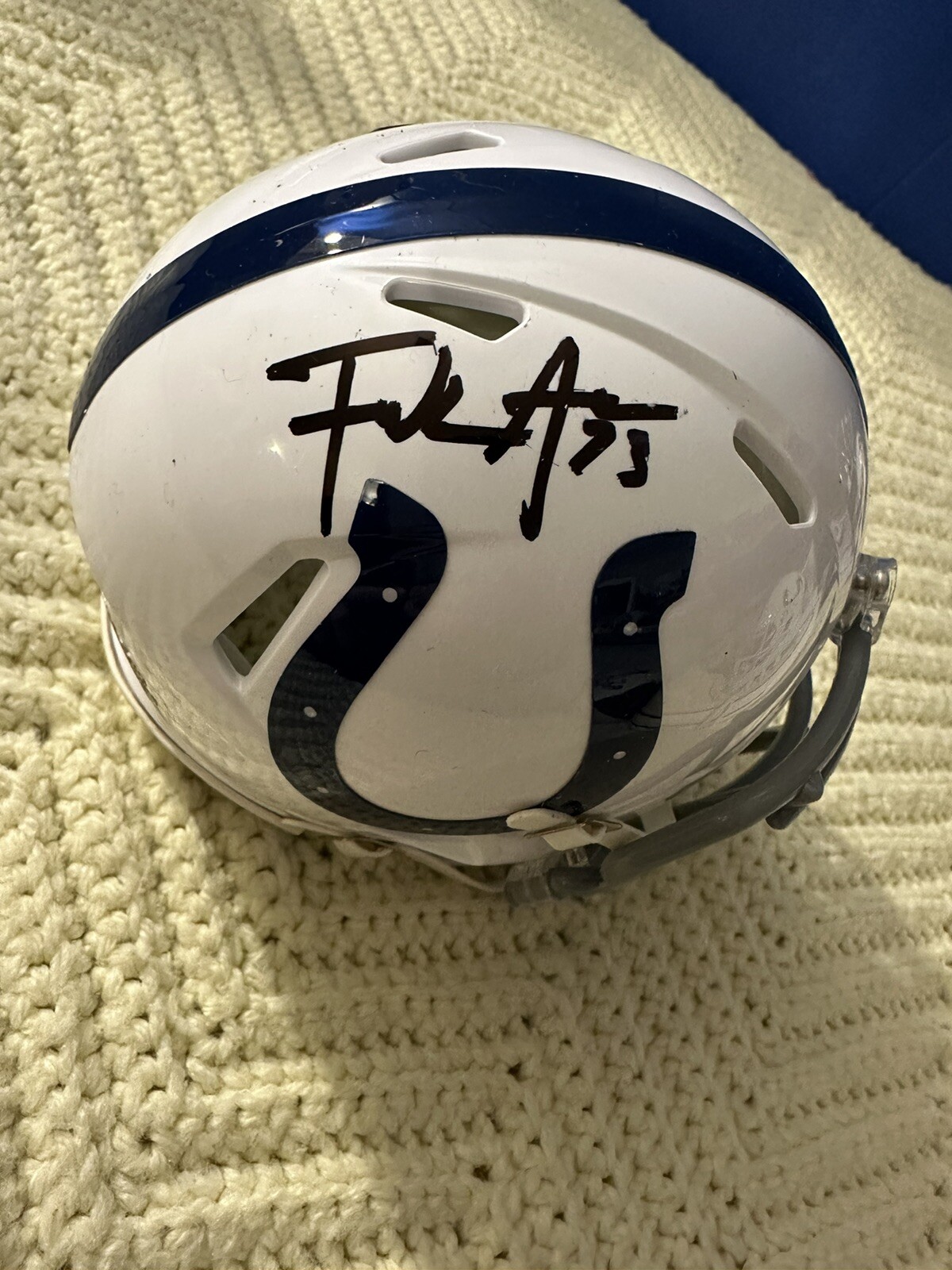 Frank Gore Signed Indianapolis Colts Mini Helmet Autographed