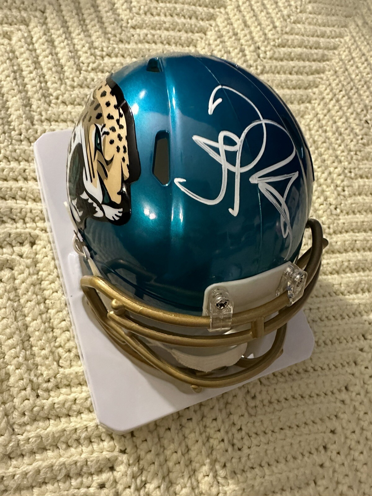 Coach Doug Pederson Signed Mini Helmet Autographed Jacksonville Jaguars