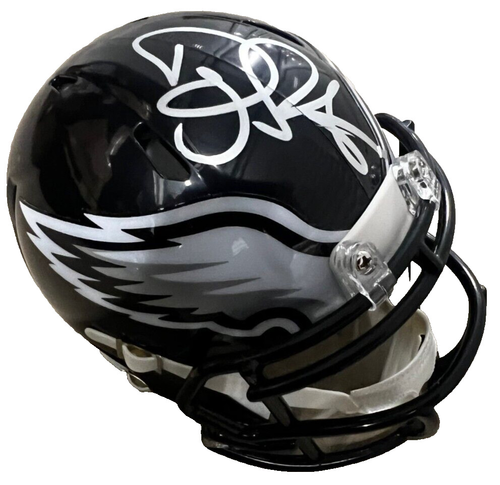 DOUG PEDERSEN signed (PHILADELPHIA EAGLES) mini football helmet BECKETT BM02871