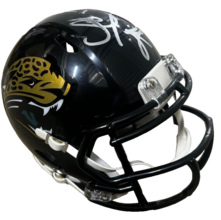 DOUG PEDERSEN signed (JACKSONVILLE JAGUARS) mini football helmet BECKETT BM02874