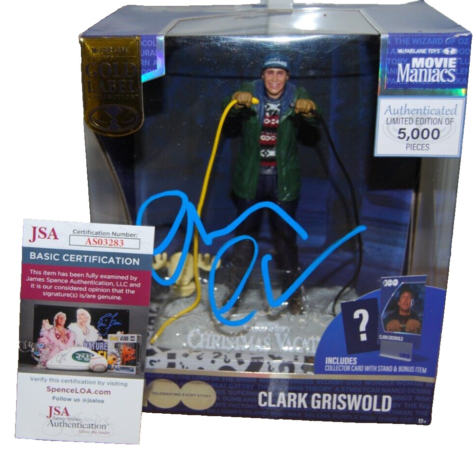 CHEVY CHASE signed (CHRISTMAS VACATION) Griswold McFarlane LTD 5000 JSA AS03283