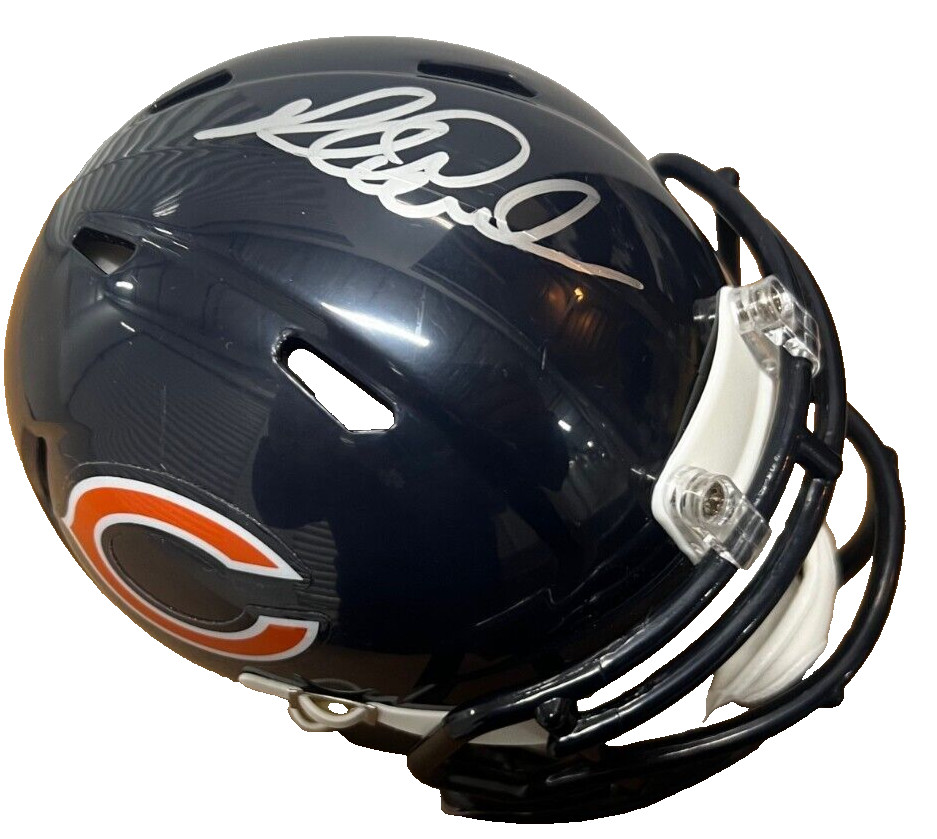 RICHARD DENT signed (CHICAGO BEARS) mini football helmet BECKETT BM02821