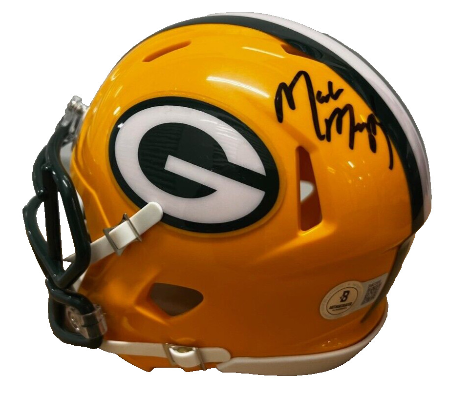 MARK MURPHY signed (GREEN BAY PACKERS) mini football helmet BECKETT BM02856