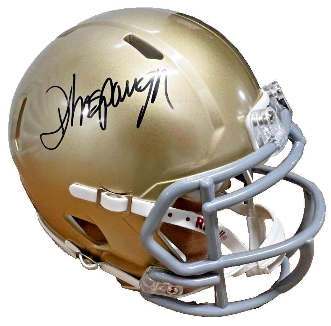 DAVID ANSPAUGH signed (NOTRE DAME IRISH) MINI HELMET *Rudy* BECKETT AD47284