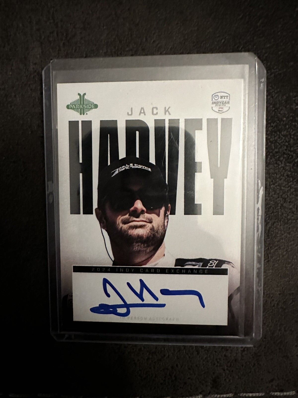 Jack Harvey Signed Trading Parkside 2024 Indy Card Exchange Exclusive 500