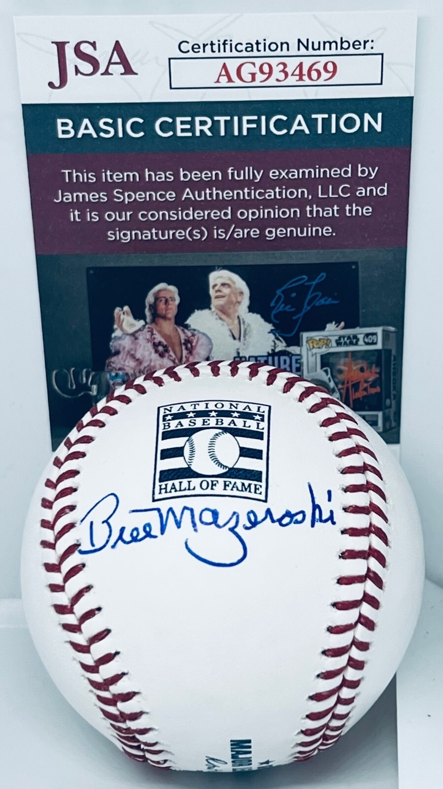 BILL MAZEROSKI PITTSBURGH PIRATES SIGNED HOF LOGO BASEBALL BALL AUTOGRAPHED JSA COLLECTIBLE MEMORABILIA