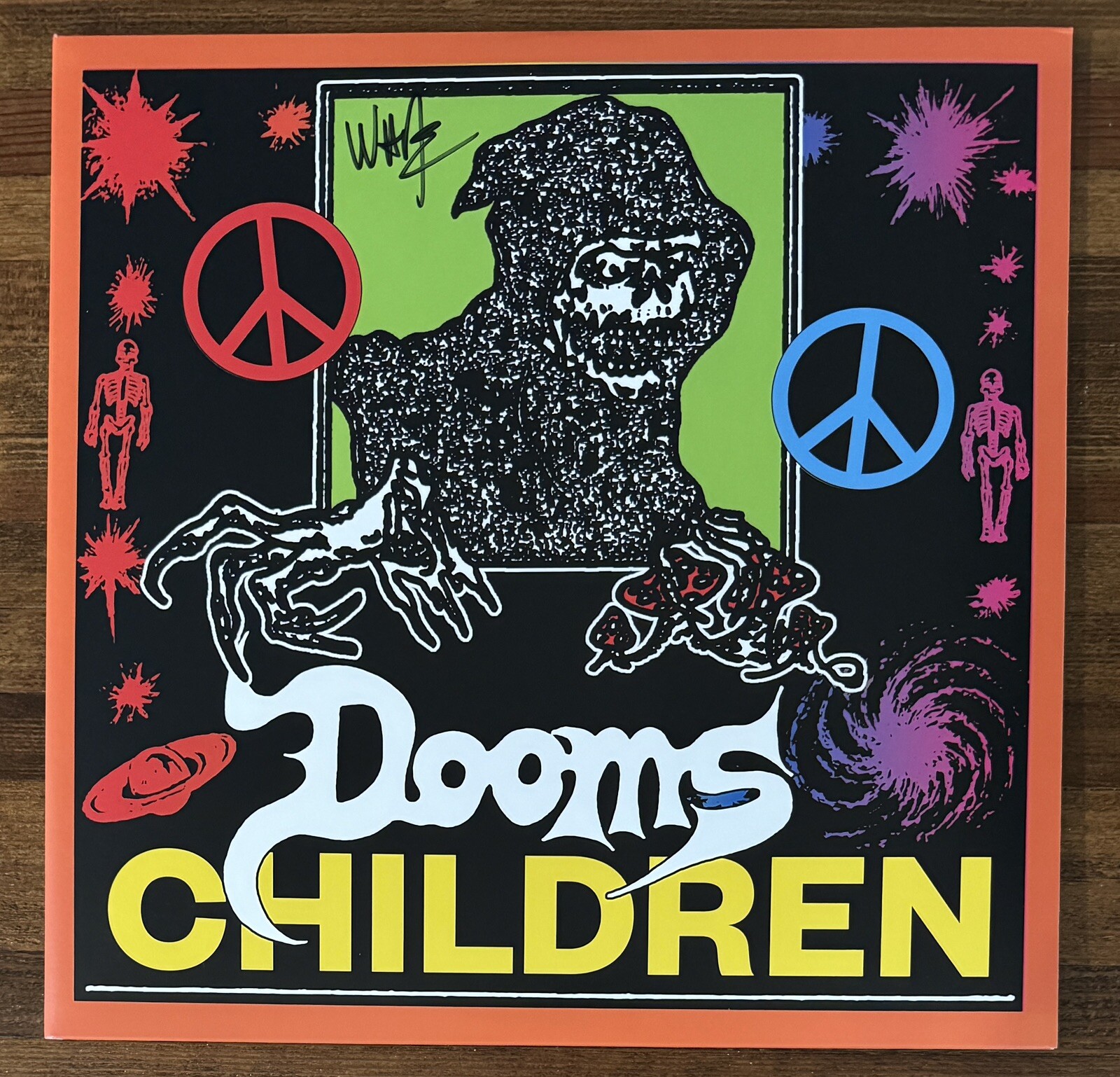 SIGNED Dooms Children Purple & Red Vinyl Wade MacNeil BAS Beckett COA Autograph